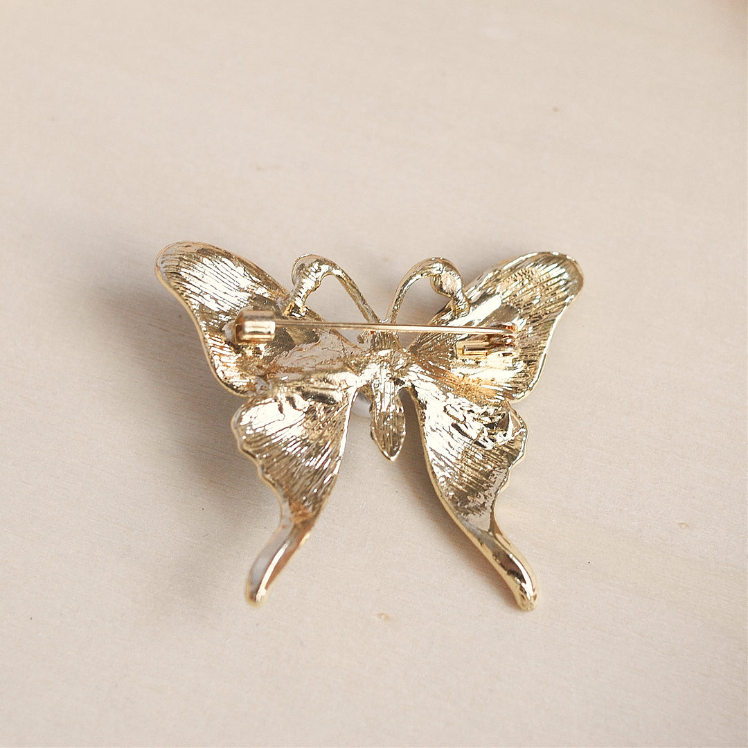 butterfly pin back