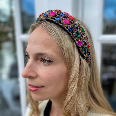 colourful headband statement headband sparkling hair band party