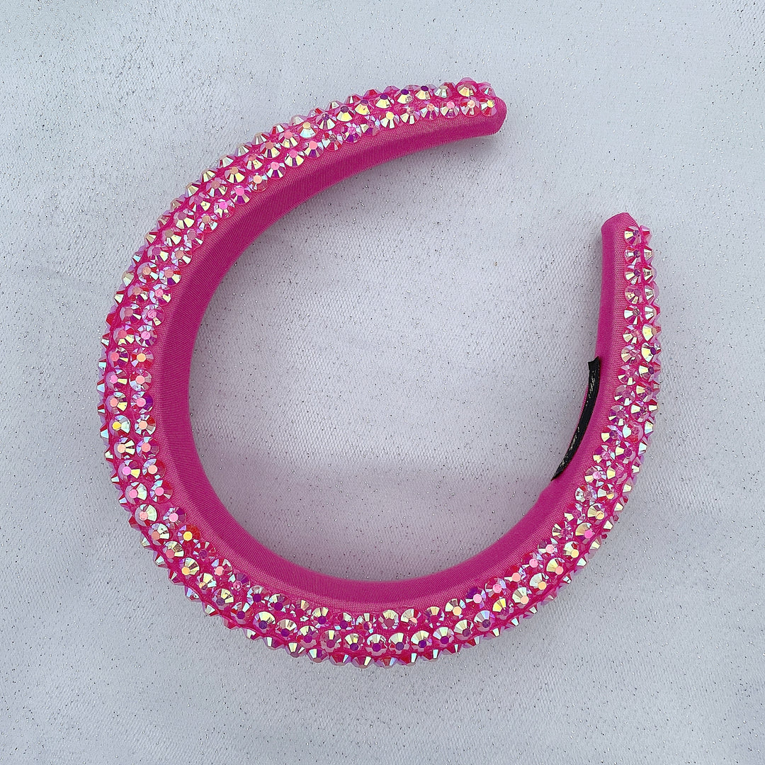 festival headband pink sparkly hair band headpiece