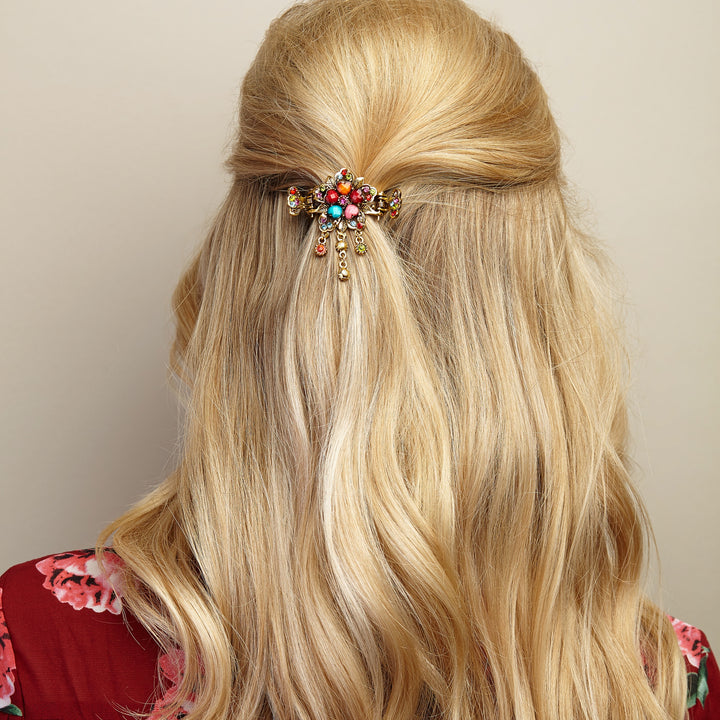 flower hair accessory multi coloured