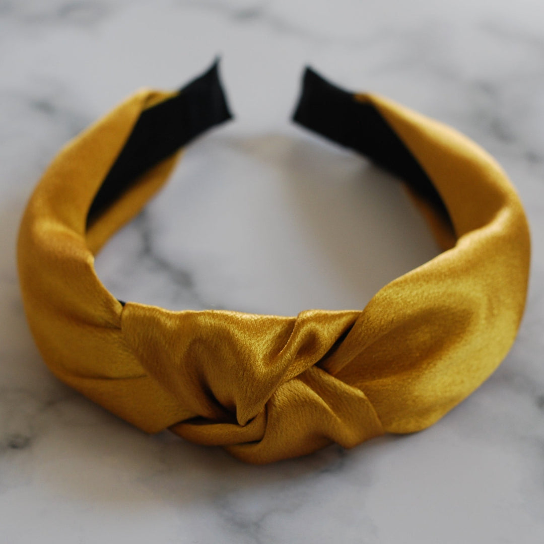 gold knot headband