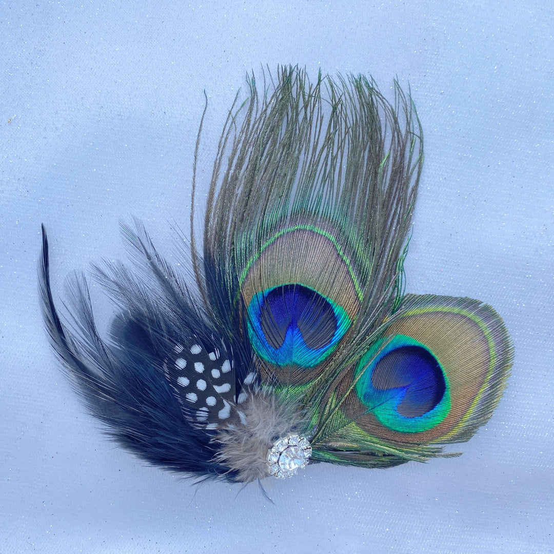 peacock feather fascinator diamante wedding fascinator 1920s headpiece