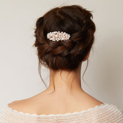 pearl hair clip diamante wedding hair clip