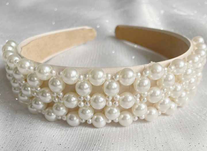 pearl headband alice band