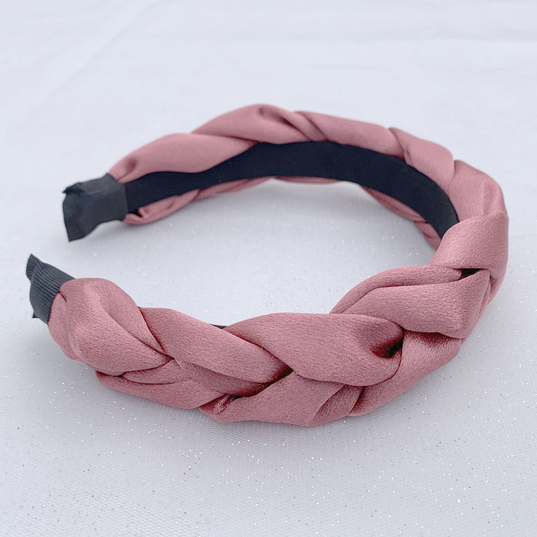 pink headband braided alice band