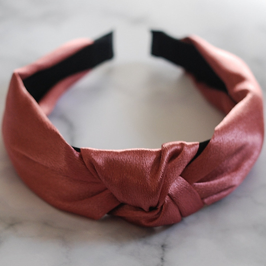 pink knot headband