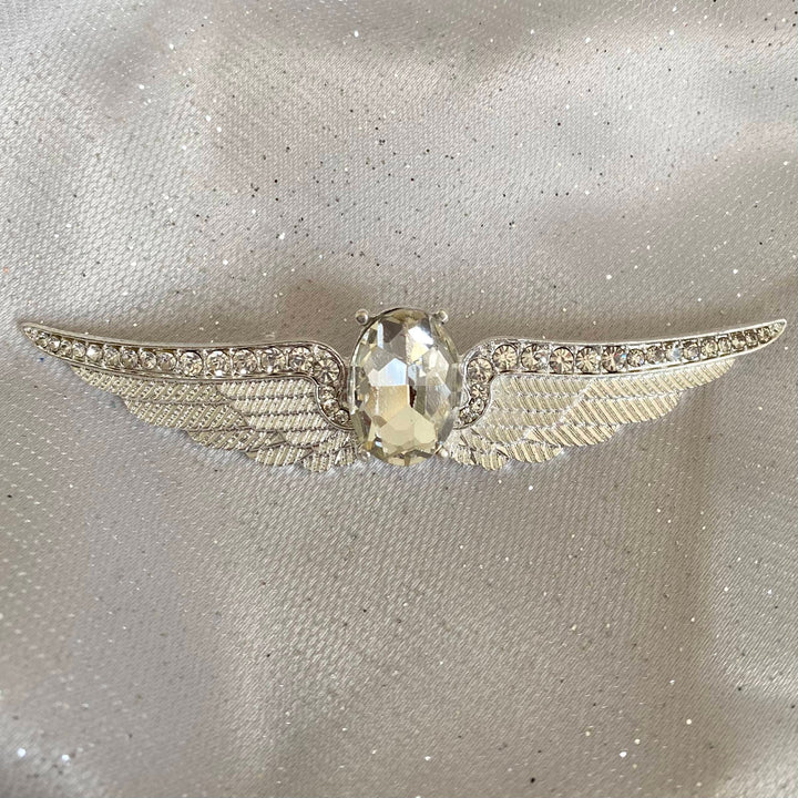 silver brooch 1920s inspired