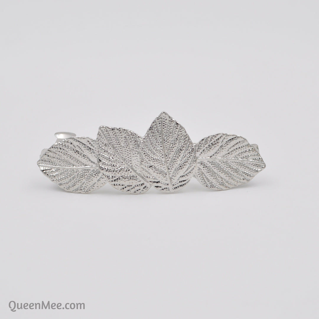 silver hair grip leaf