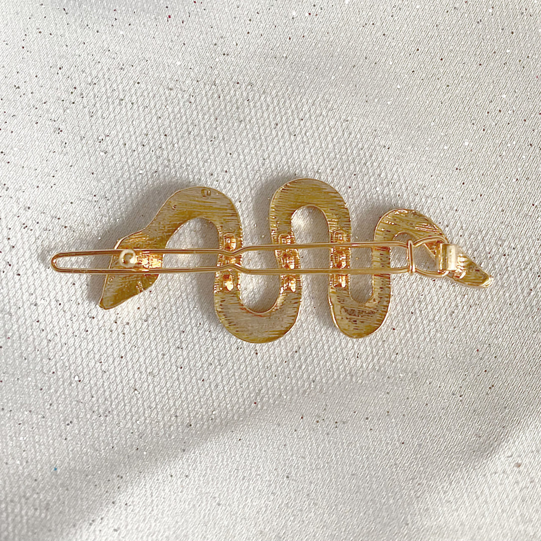 snake hair accessory hair clip back