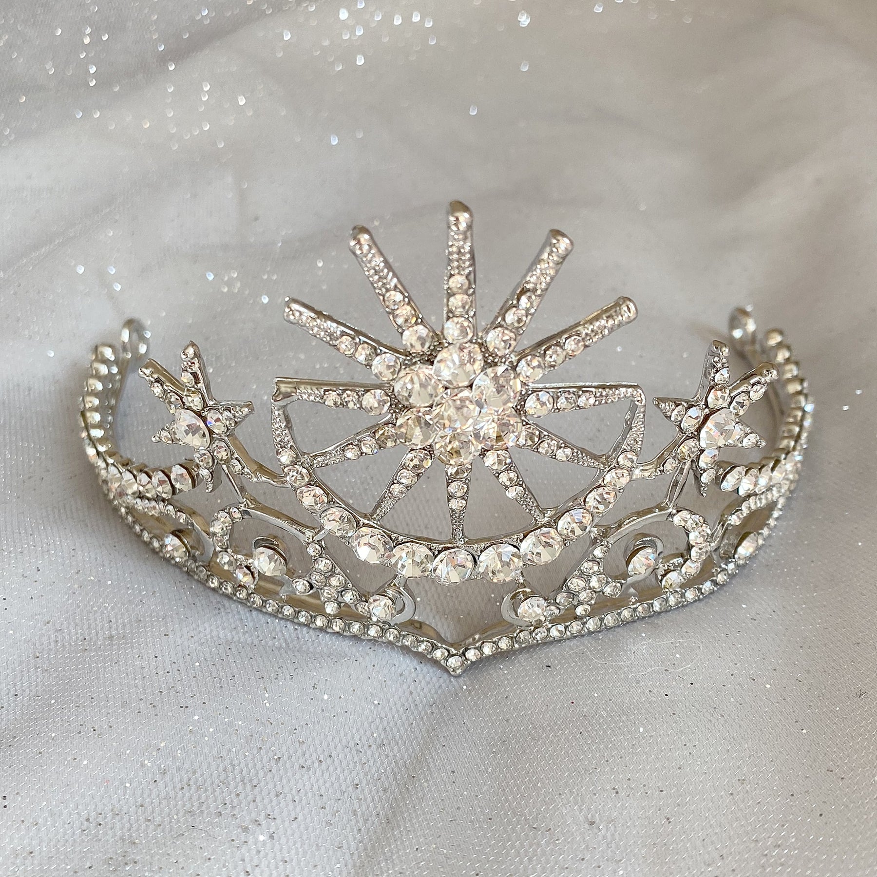 Tiara with Moon and Stars – QueenMee Accessories