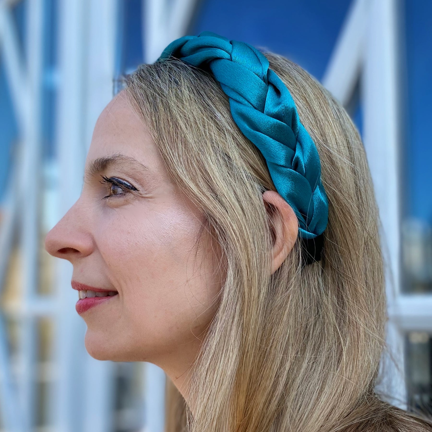 – Headband Turquoise Accessories Braided QueenMee
