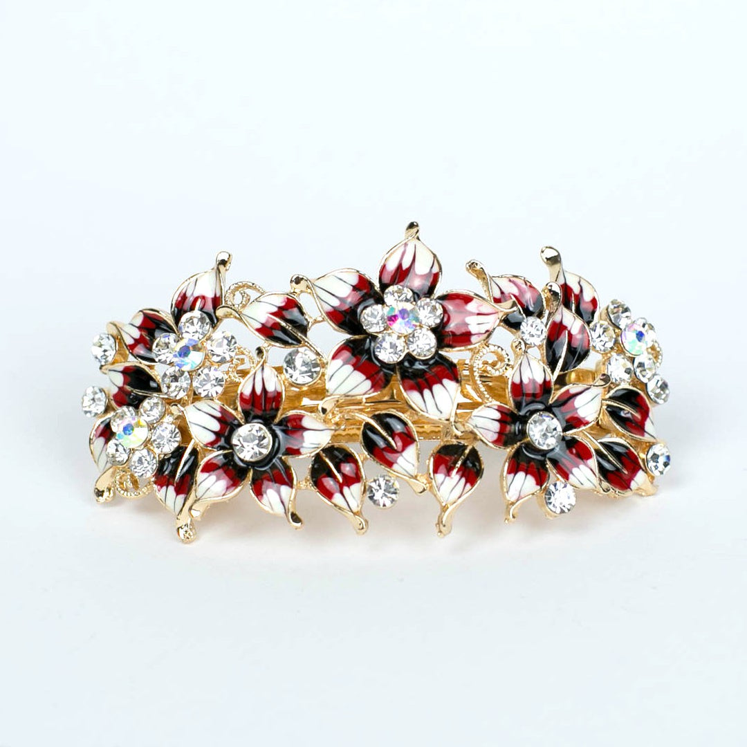 vintage hair accessory in enamel art deco inspired