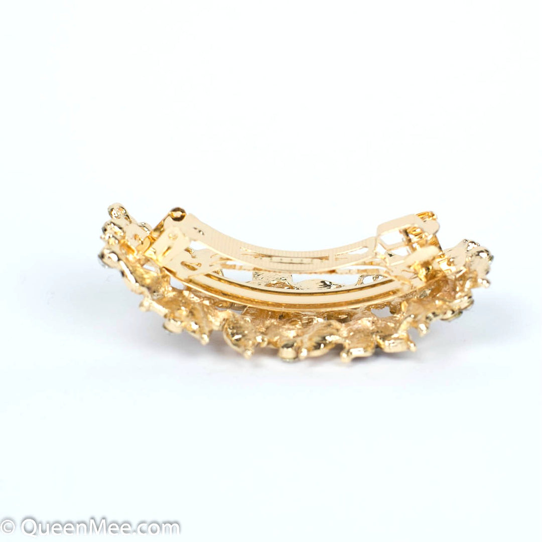 vintage hair accessory gold clasp