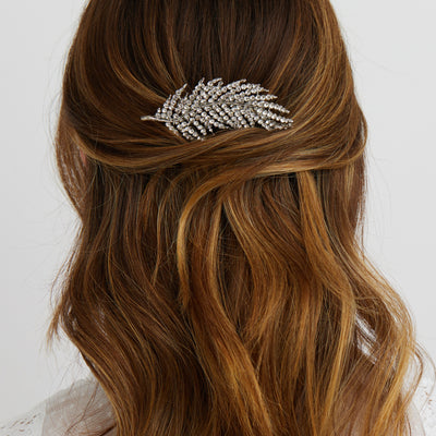 vintage hair comb leaf wedding hair